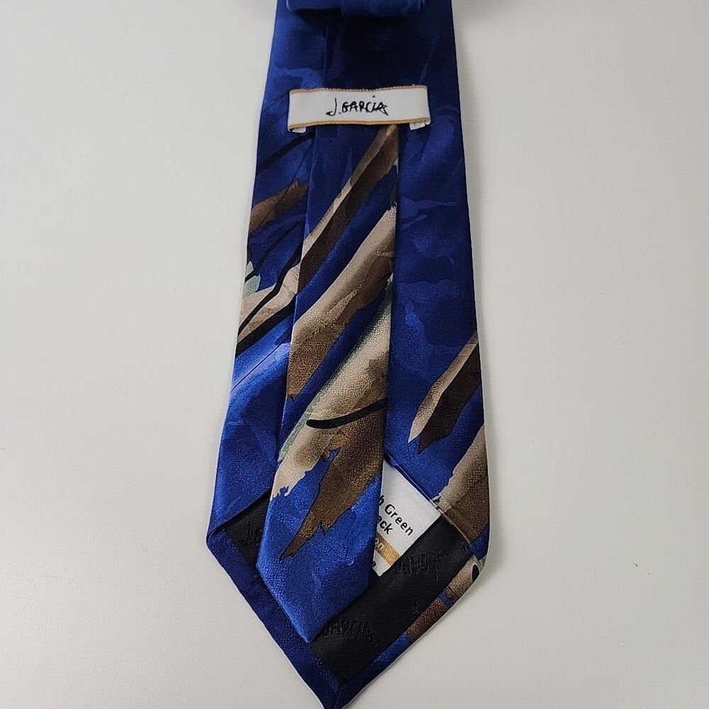 J Garcia Limited Edition Tie Man With Green Turtleneck Collection Forty-One Silk - Picture 3 of 5